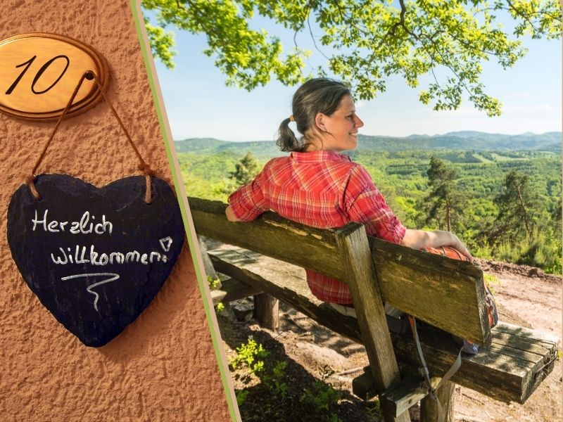 Pause mit Aussicht am Richard-Löwenherz-Weg – Kurzurlaub in der Südwestpfalz