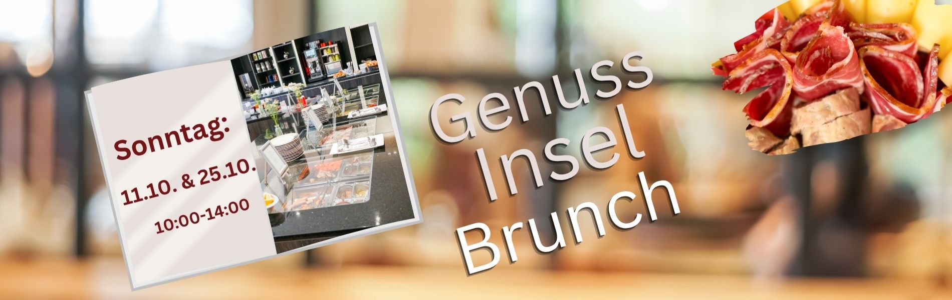 Genuss Insel Brunch im Hotel Am Hirschhorn – Gourmet-Frühstück, Vorspeisen, Hauptgerichte und Dessertbuffet in der Pfalz