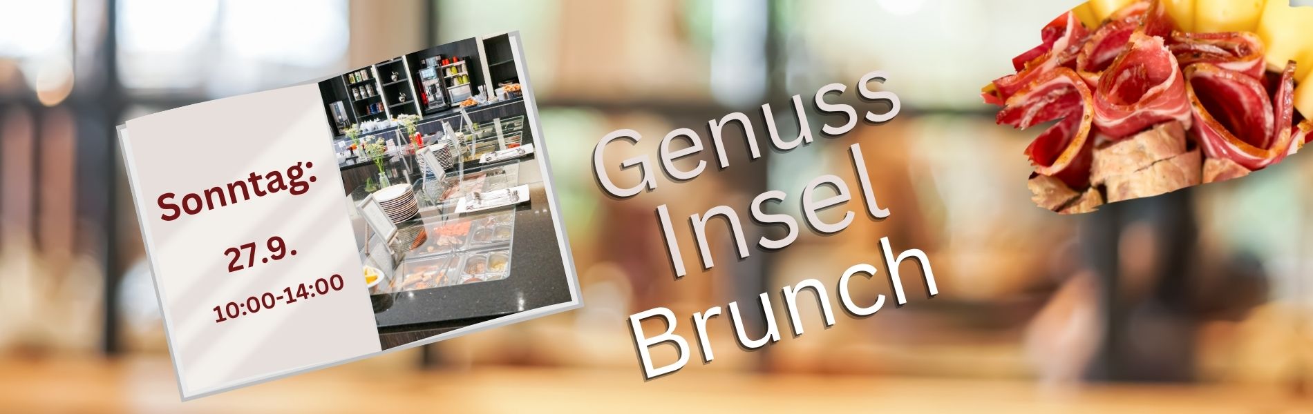 Genuss Insel Brunch im Hotel Am Hirschhorn – Gourmet-Frühstück, Vorspeisen, Hauptgerichte und Dessertbuffet in der Pfalz